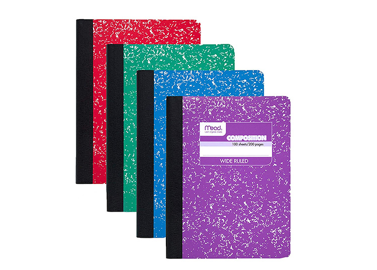 A classic in the list of back to school supplies: The composition notebook. | The Dating Divas