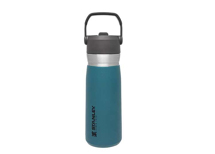 Stanley brand stainless steel bottles have a handle for easy carrying. | The Dating Divas