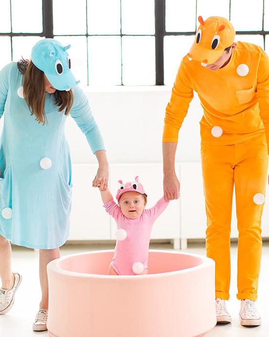 I love family costume ideas, and this hungry hippo one is ADORABLE! | The Dating Divas