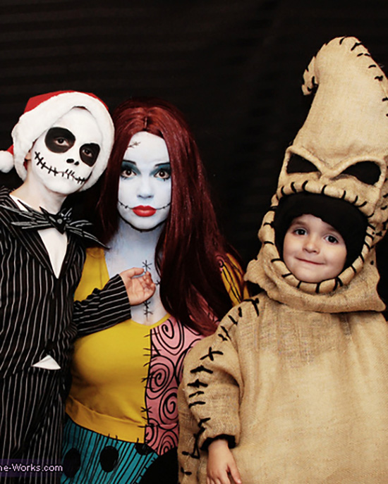 Your favorite family film The Nightmare Before Christmas is now your favorite family costume idea. | The Dating Divas