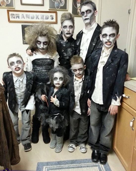 Family costume ideas fro a bunch of zombies. | The Dating Divas