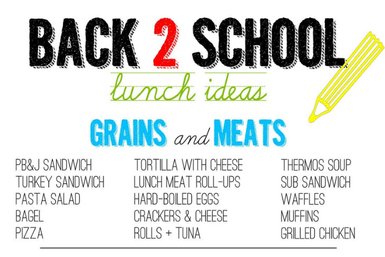 School lunch printable | The Dating Divas