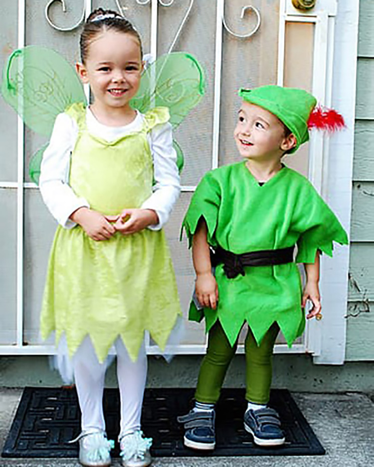 Peter Pan family costume ideas can include Tinkerbell, pirates, lost boys, and more. | The Dating Divas