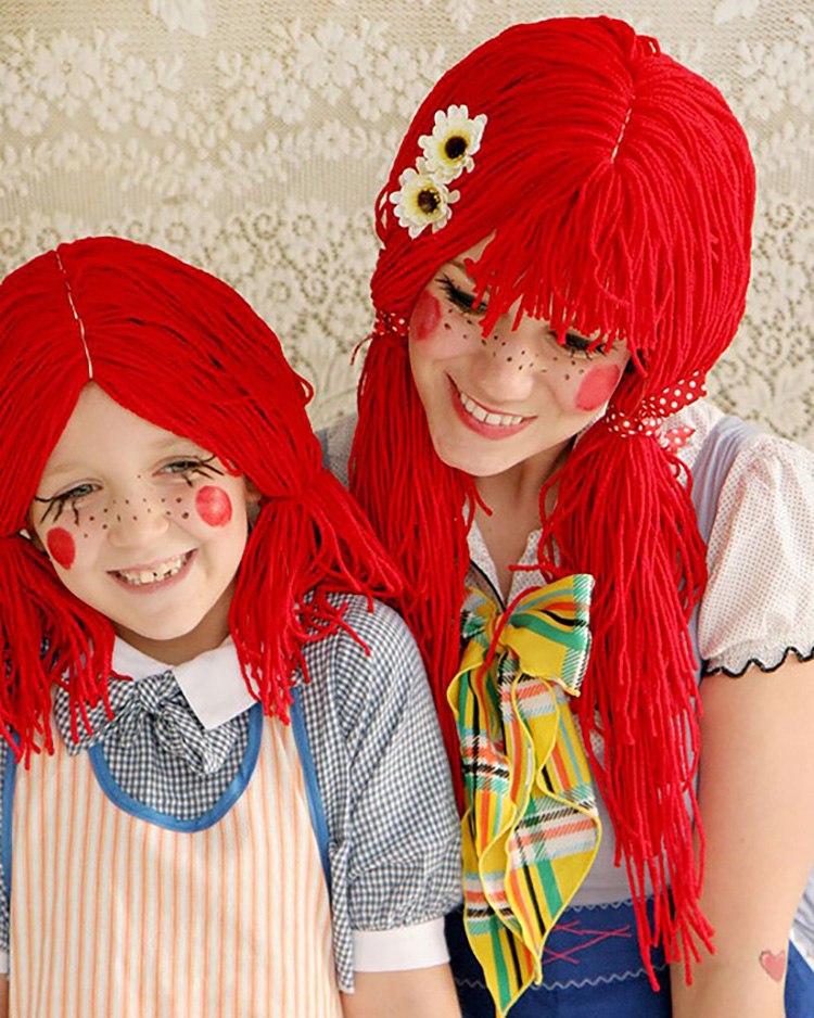 Rag dolls for a fun family costume idea. | The Dating Divas