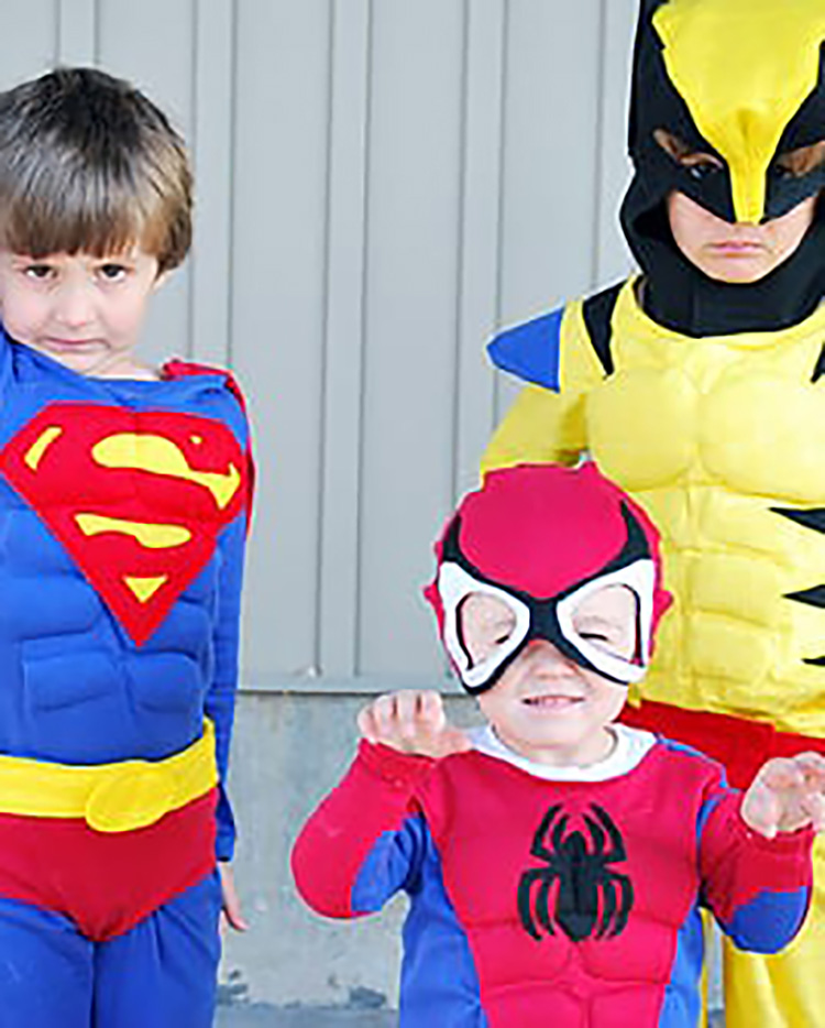 Superhero sibling family costume ideas. | The Dating Divas