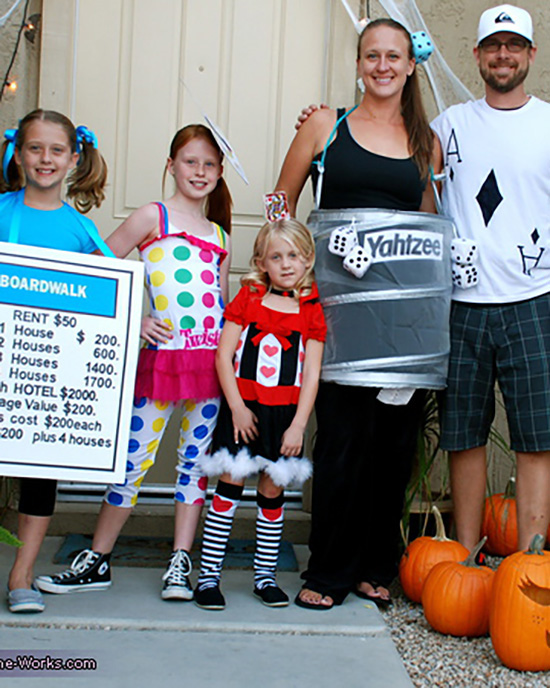 DIY family costume idea for a game-themed Halloween. | The Dating Divas