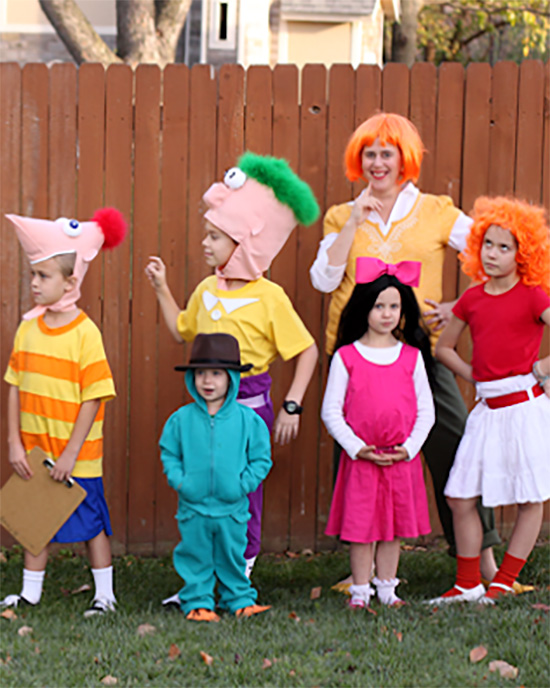 Everyone loves cartoon family costume ideas like this Phineas and Ferb idea. | The Dating Divas