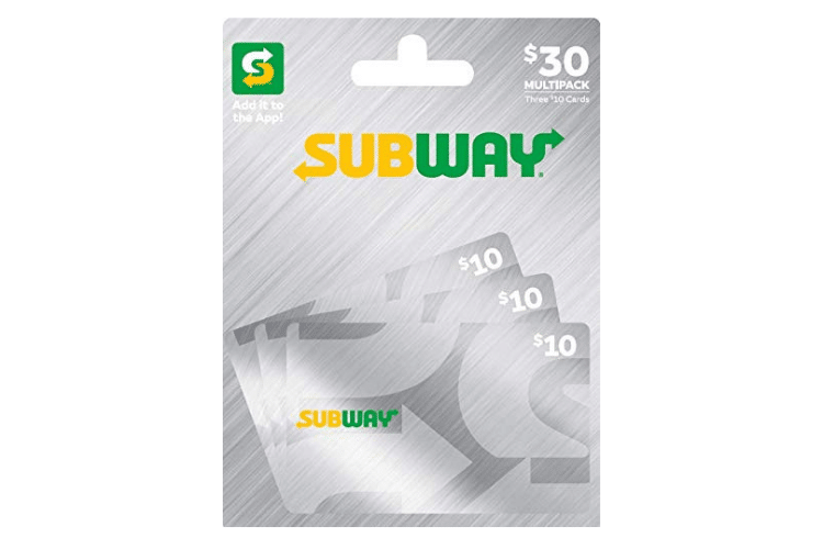 Subway gift card | The Dating Divas