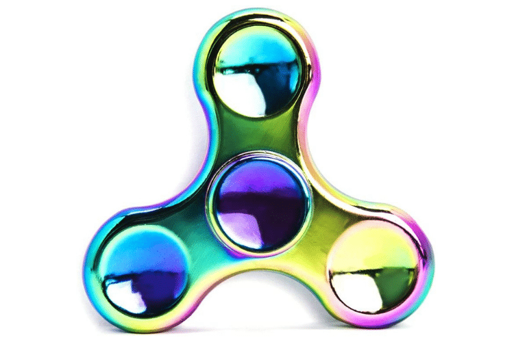 Multicolored fidget spinner | The Dating Divas