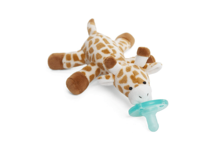 Wubba giraffe stuffed animal with pacifier | The Dating Divas