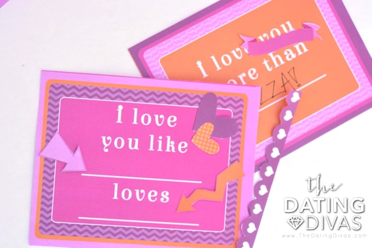 Fill in the blank Valentine's Day Cards to print and gift. | The Dating Divas