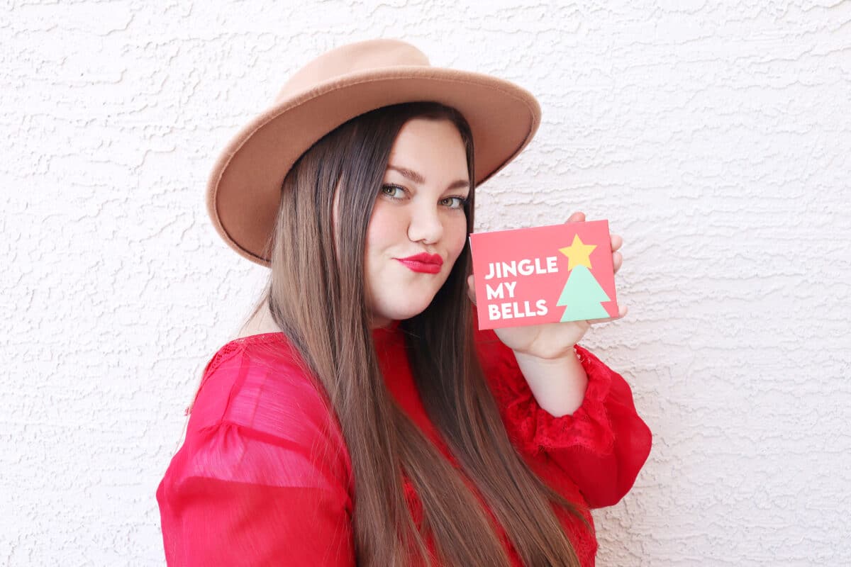 A Funny Christmas Card Messages Envelope with Free Printables | The Dating Divas