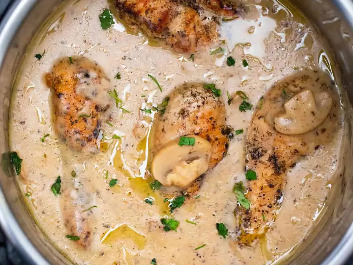 Chicken Marsala recipe in an instant pot | The Dating Divas