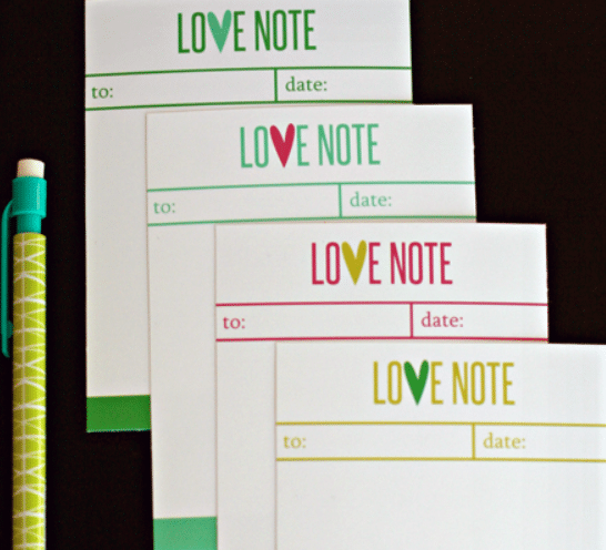 Free printable love notes for your spouse | The Dating Divas 