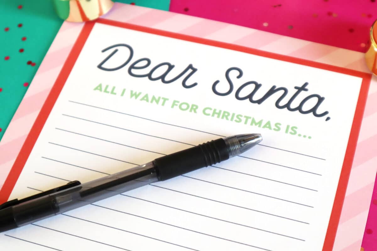 A template for writing Christmas love letters with free printables. | The Dating Divas