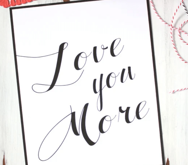 Free printable love notes for decor | The Dating Divas 