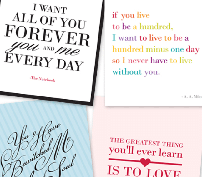 Free printable love notes for  your home | The Dating Divas 