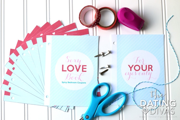 Make a sexy book of love instead of regular Valentine's Day cards. | The Dating Divas
