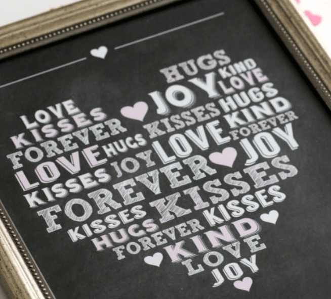 Free printable love notes to display in your home | The Dating Divas 
