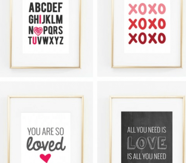 Valentine love note to frame in your home | The Dating Divas 