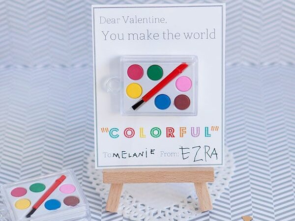 Watercolor Paint Valentine Card and Activity for Kids | The Dating Divas