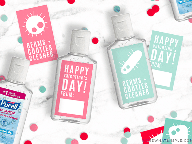 Hand sanitizer Valentine Gift Ideas for Kids