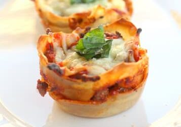 Lasagna Cups for Valentine's Day Dinner | The Dating Divas