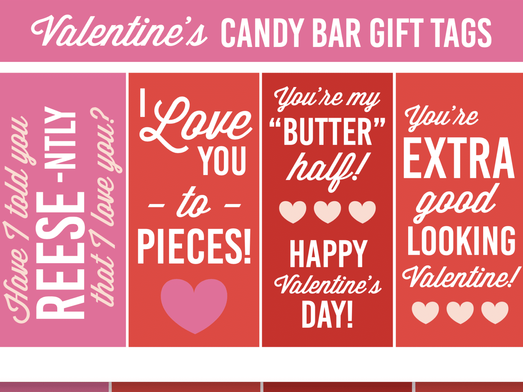 Candy bar love note printables to give as last minute Valentine's Day gifts | The Dating Divas