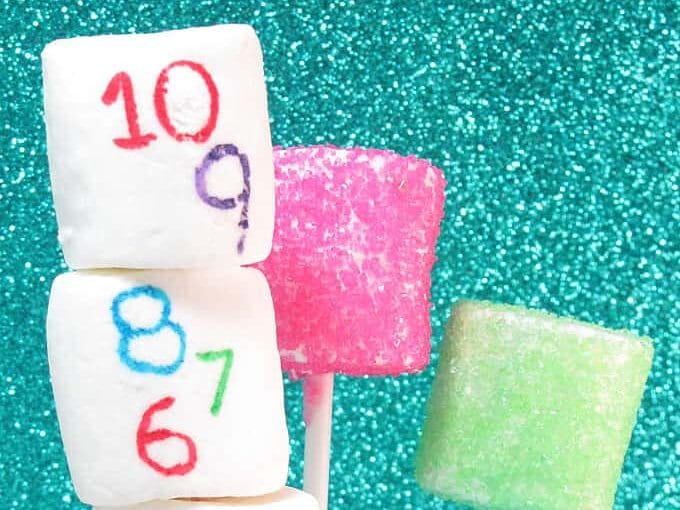 DIY marshmallow countdown wand for New Year's Eve party ideas | The Dating Divas