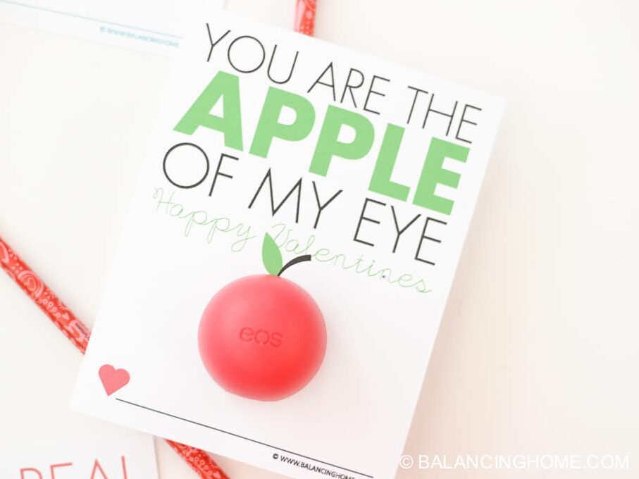 Printable cards with a lip balm for a creative touch: last minute Valentine's Day gifts | The Dating Divas