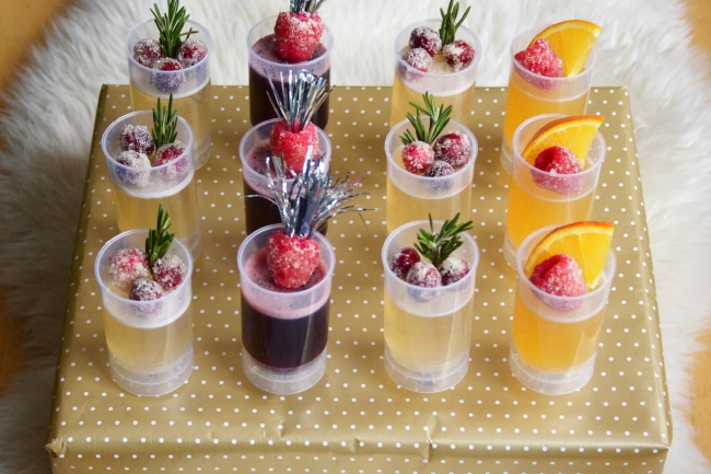 Festive and colourful jello push pops for New Year's Eve ideas | The Dating Divas