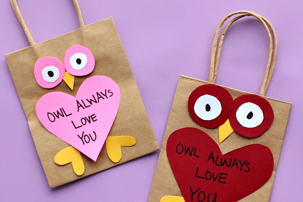 Make Valentine crafts in the shape of owls. | The Dating Divas