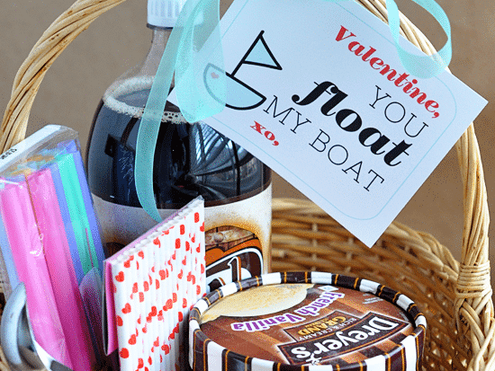 Free printables for a root beer float kit for Valentine's Day 2022 | The Dating Divas