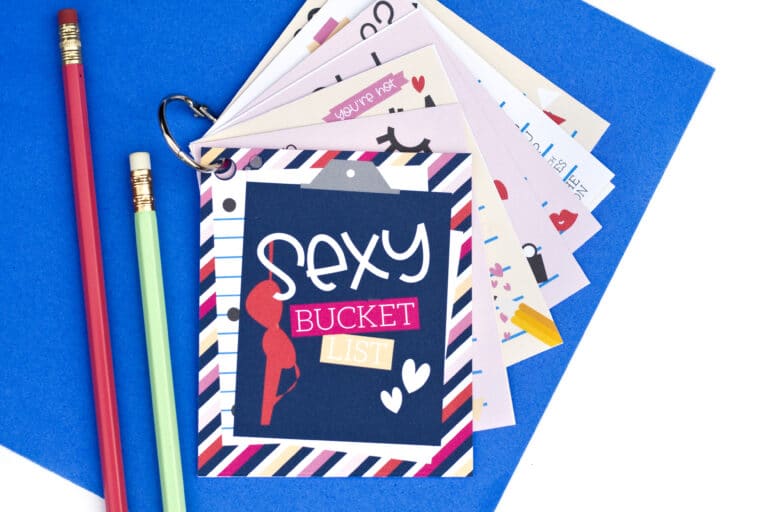 Free printable sexy bucket list cards for spouse. One of the best sex games! | The Dating Divas