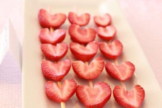 Strawberry-themed Valentine craft that is cute and delicious. | The Dating Divas