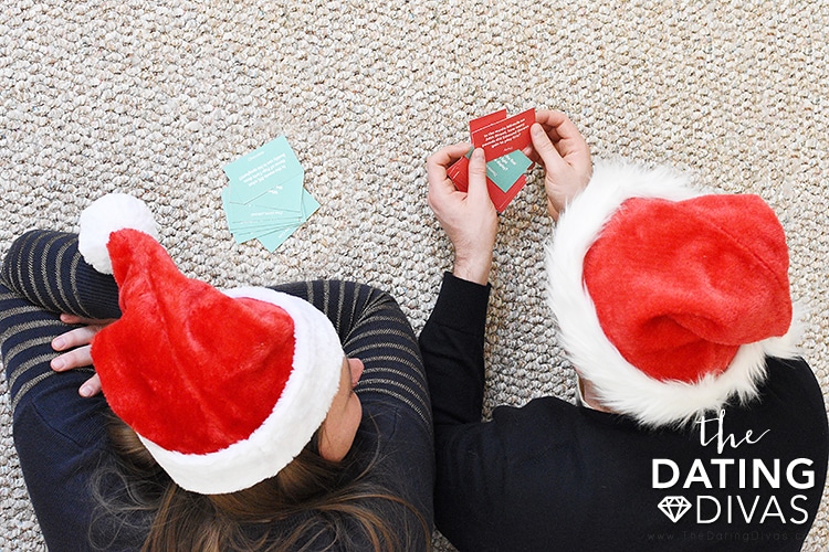 Cozy Christmas trivia game night at home with spouse  | The Dating Divas