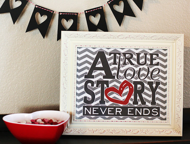 A simple print that works as a Valentine's Day gift. | The Dating Divas