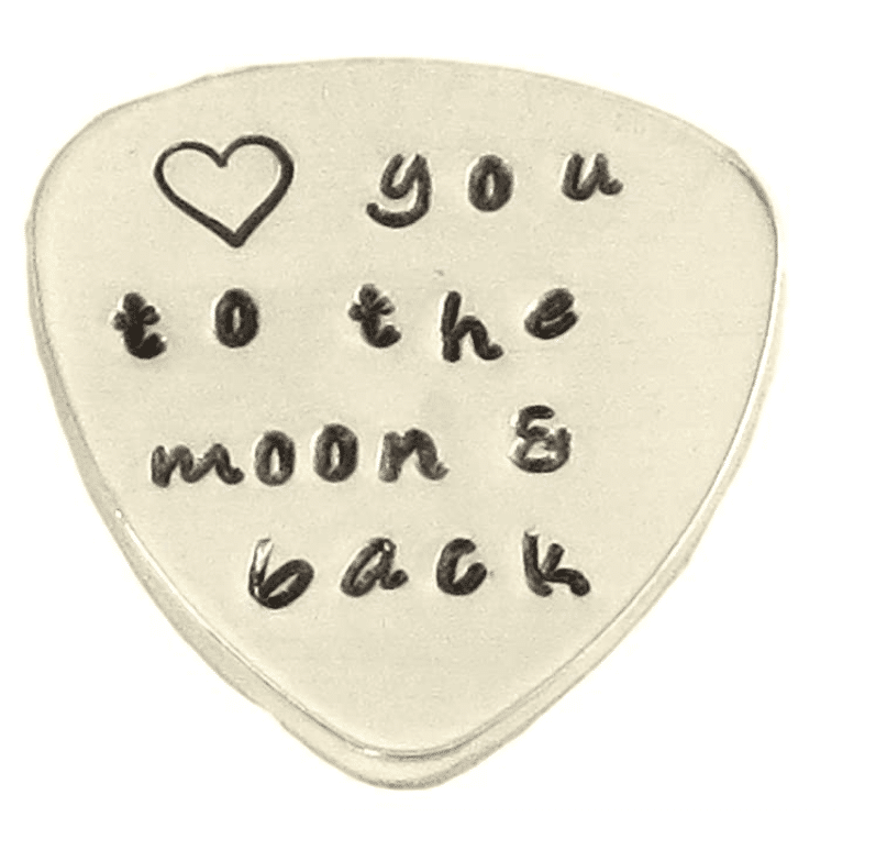 Customized guitar pick gift idea for boyfriends who like music | The Dating Divas
