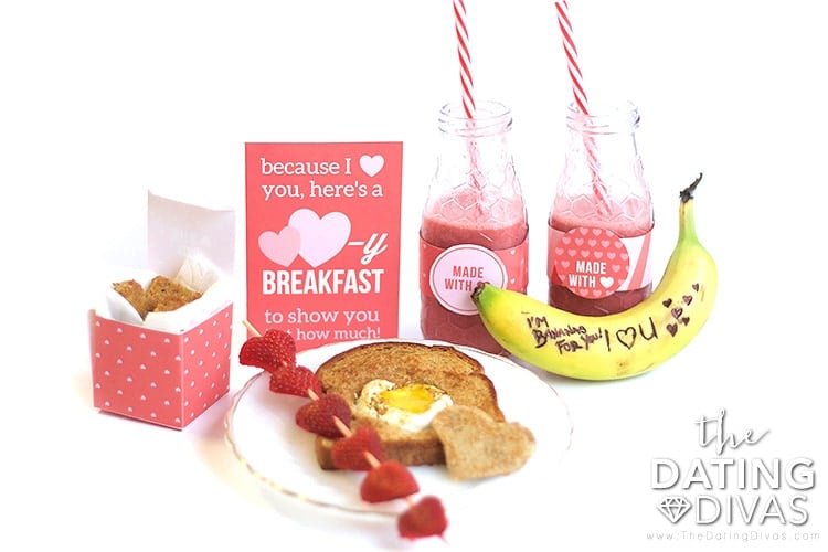 Food Valentine crafts are easy with this heart-filled breakfast plan. | The Dating Divas
