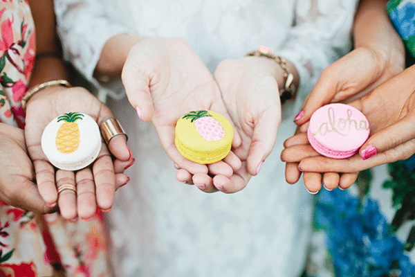 Hawaiian cookies for Aloha-themed bridal shower | The Dating Divas