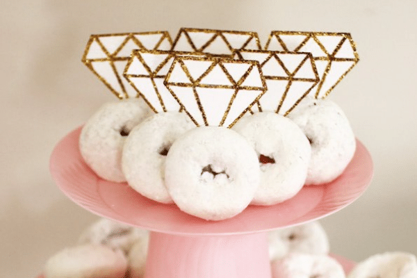 Tiered diamond ring donuts | The Dating Divas