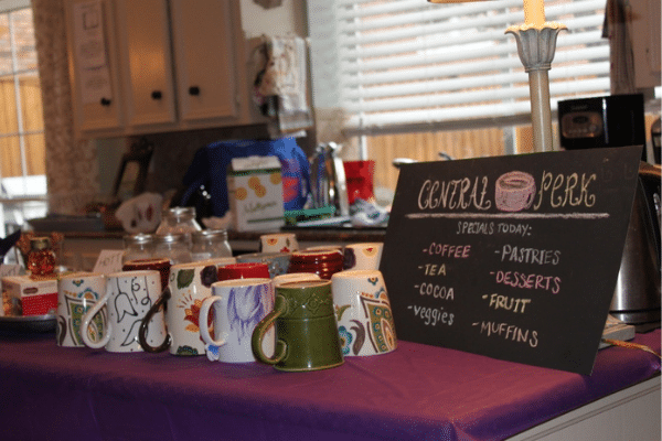 Friends Bridal Shower with mugs from Central Perk | The Dating Divas