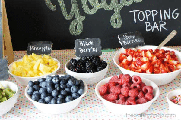 Fro-yo toppings bar | The Dating Divas