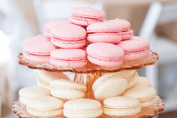 Pink and cream French macarons | The Dating Divas