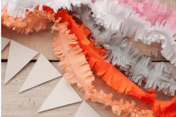 DIY streamers garland | The Dating Divas