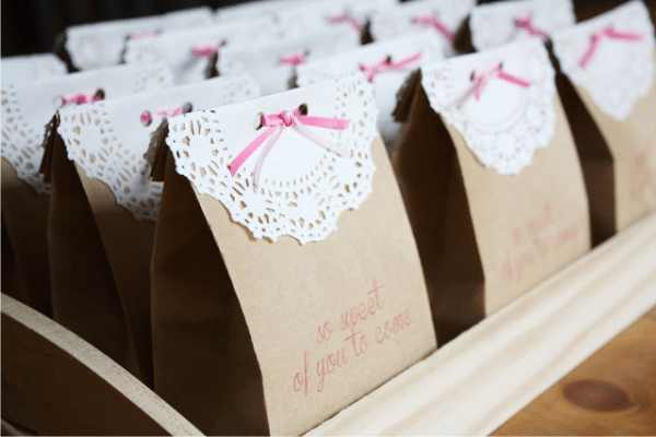 Sweet of You to Come gift bags for bridal shower | The Dating Divas