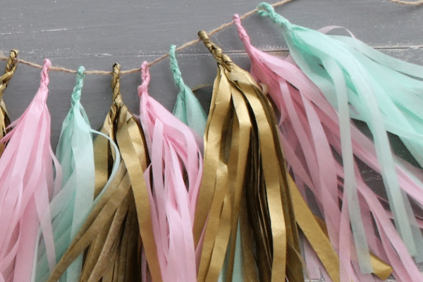 DIY cute multicolor tassel banner | The Dating Divas