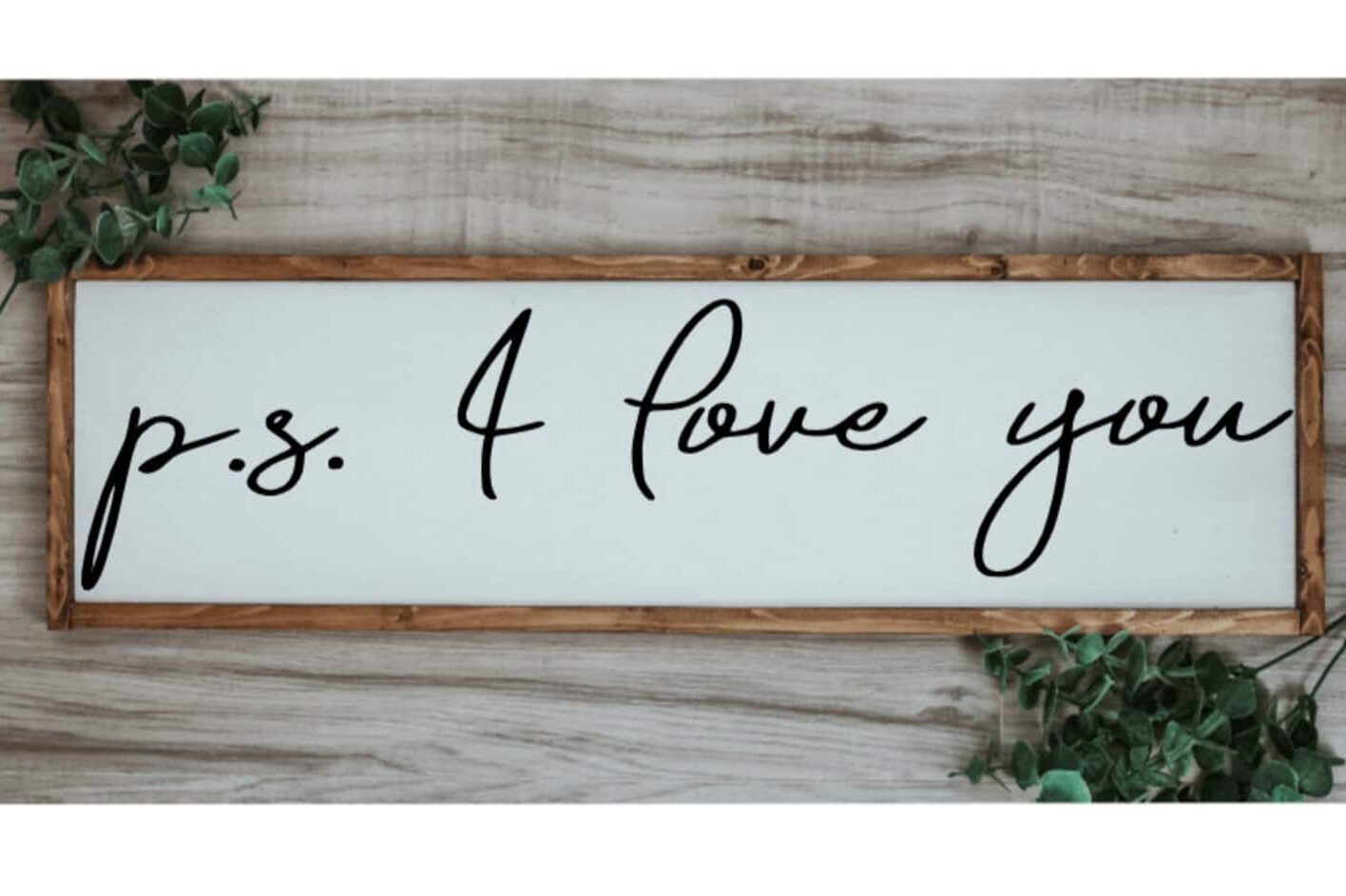 Keep your Valentine's Day decor up all year long with this cute P.S. I Love You sign. | The Dating Divas