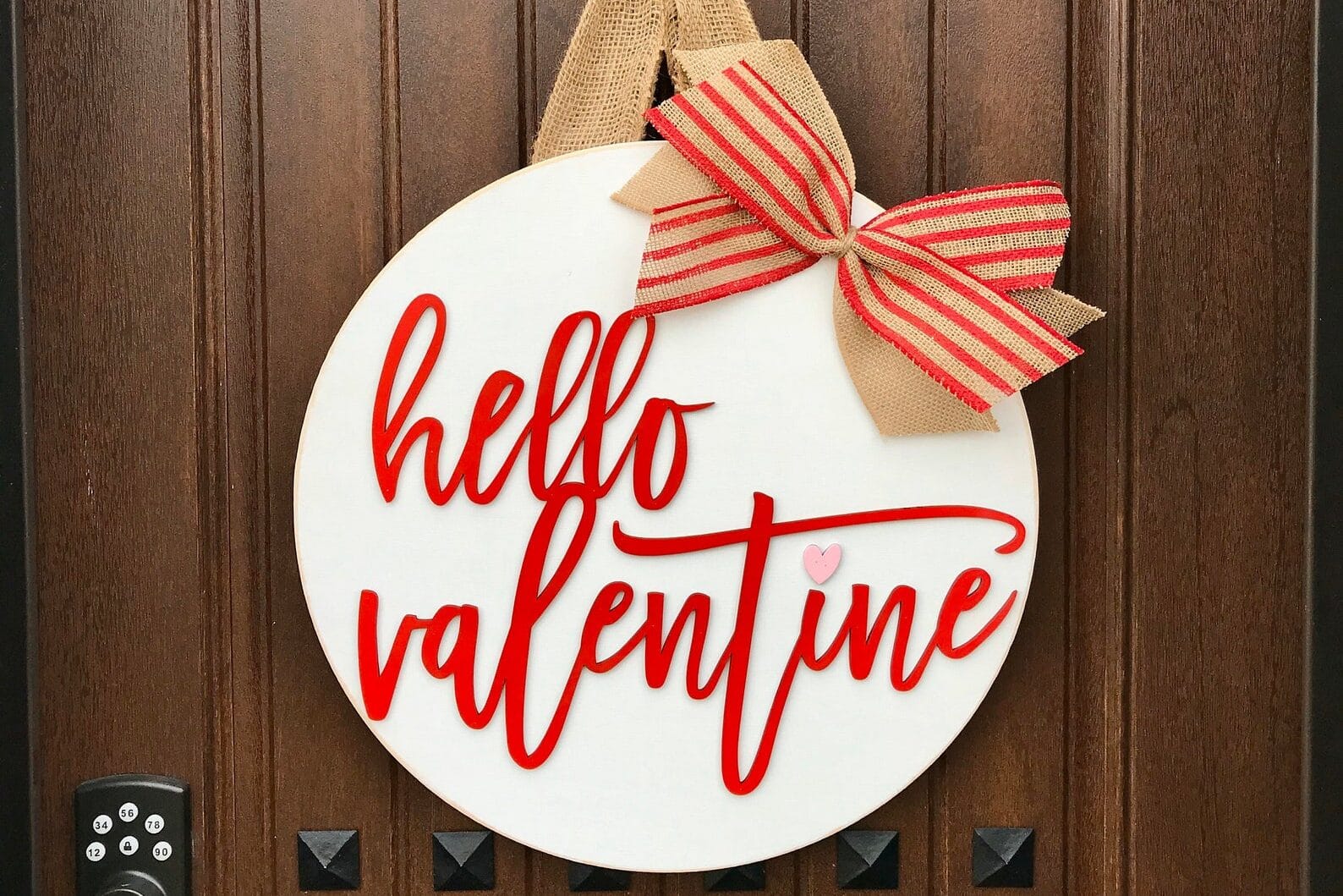 Use a simple wreath as one of your Valentine decorations. | The Dating Divas