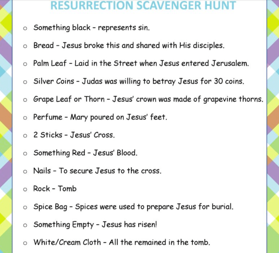 This Resurrection Scavenger Hunt is a great way to help your kids understand the true Easter meaning! | The Dating Divas 